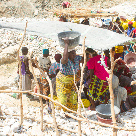 ASM workers at Gidan Kwanu Mining Site Nasarawa LGA 1